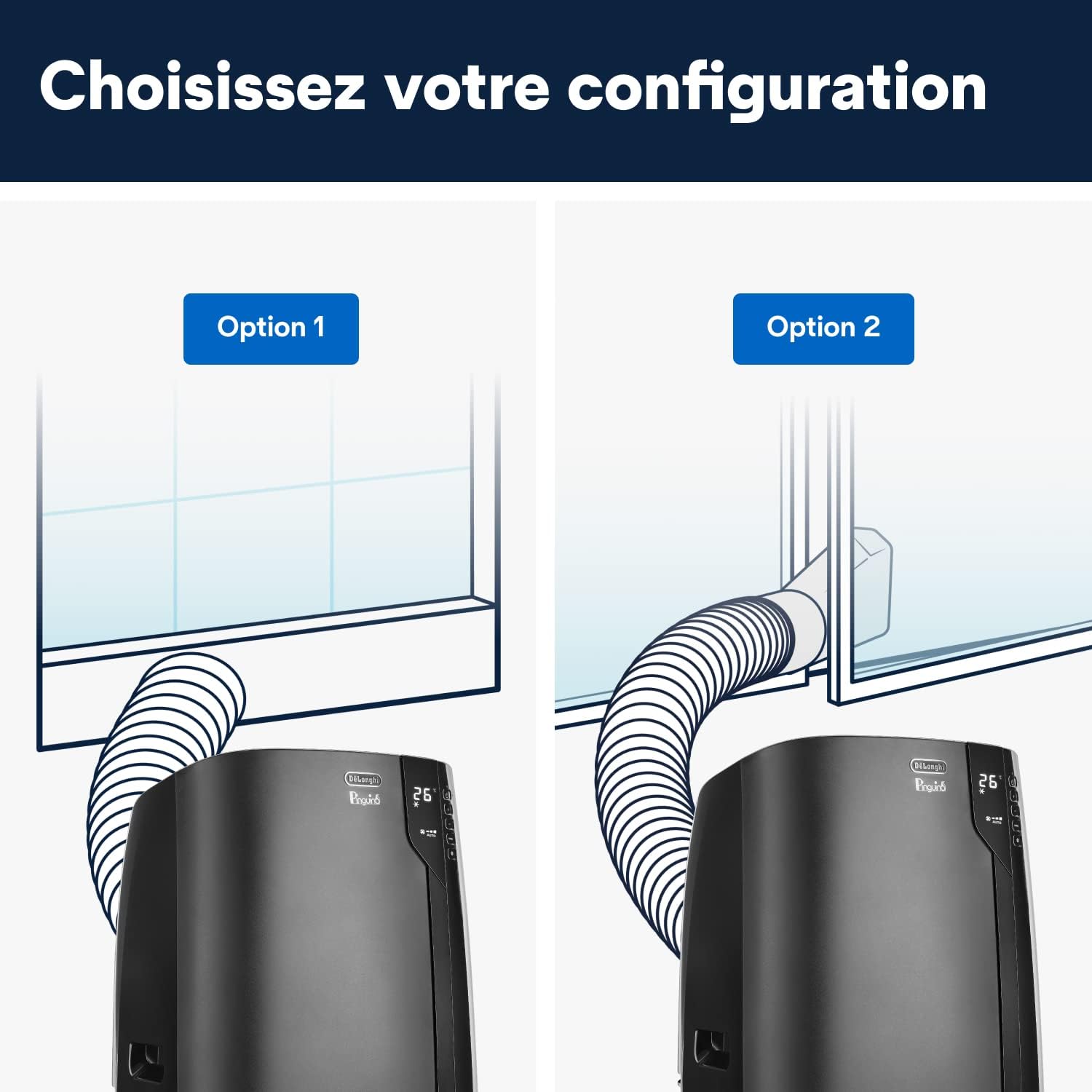 Climatiseur Mobile De'Longhi Pinguino PAC EX130 Silent