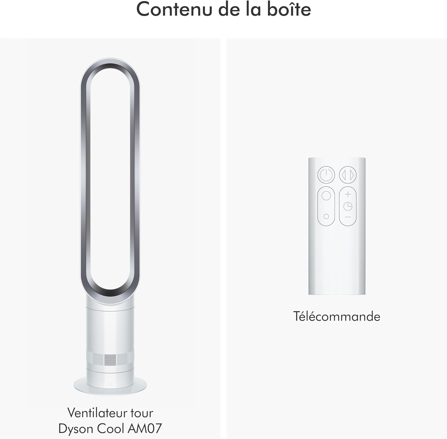 Ventilateur Sans Pales Dyson Cool AM07 – Blanc/Argent