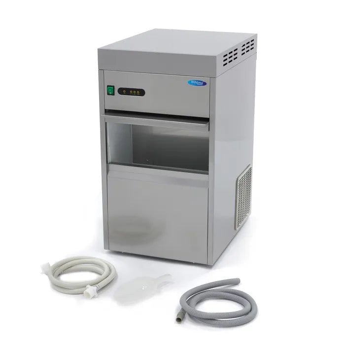 Machine à glaçons - 50 kg/jour - broyé/floconné - refroidissement par eau