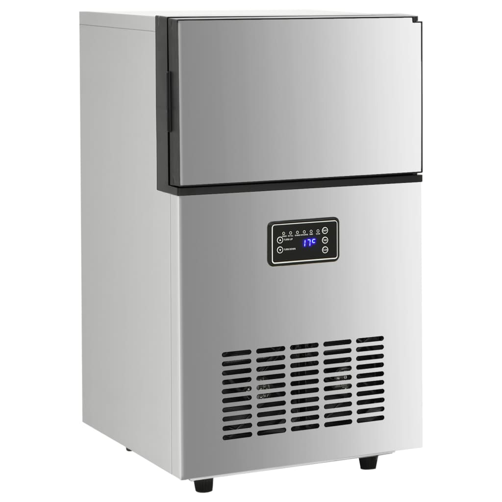 vidaXL Appareil à glaçons argenté 45 kg / 24 h